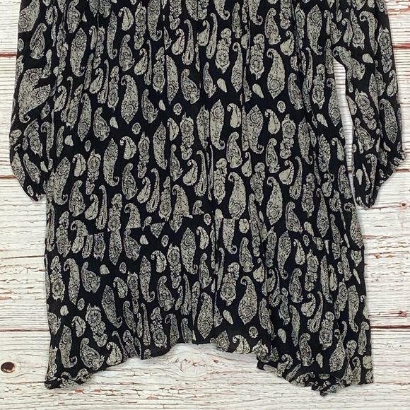 Roller Rabbit Clinton Clemente Dress in Black Paisley Sz XL - Picture 10 of 16